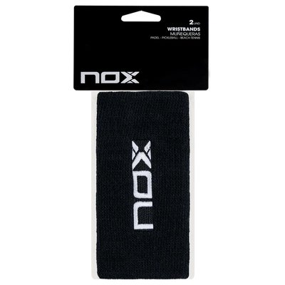 Nox Long Sports Wristbands - Black/White