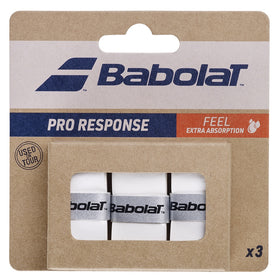 Babolat Pro Response Overgrip (Pack of 3) - White
