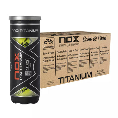 Nox Pro Titanium Padel Balls - Carton of 24