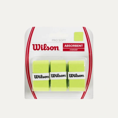 Wilson Pro Soft Green Overgrip (Pack of 3)