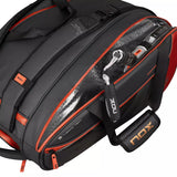 Nox Luxury Open Padel Bag - Black-Red 2026