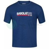 Babolat Exercise Vintage Tee Men - Navy Blue T-Shirt