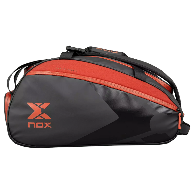 Nox Luxury Open Padel Bag - Black-Red 2026