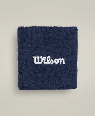 Wilson Wide Wristband - Navy Blue
