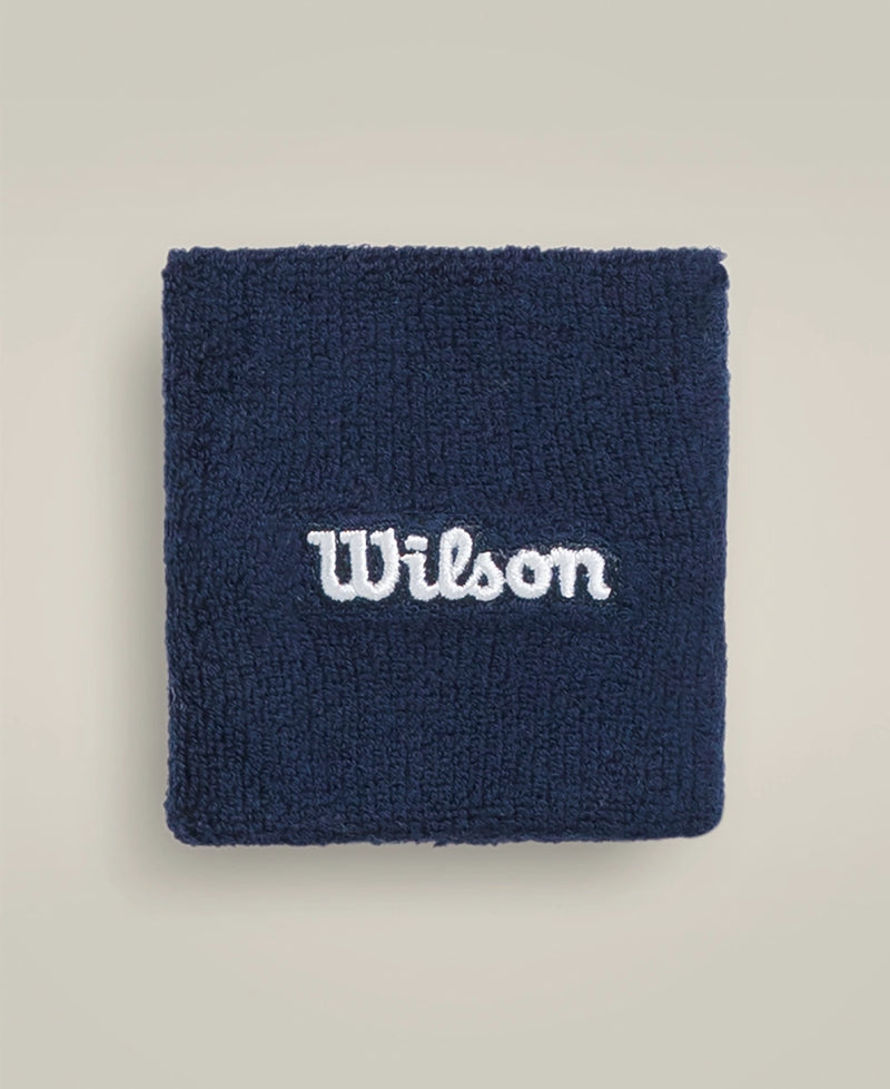 Wilson Wide Wristband - Navy Blue