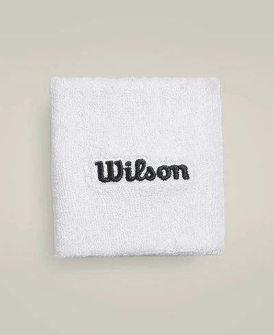 Wilson Wide Wristband - White