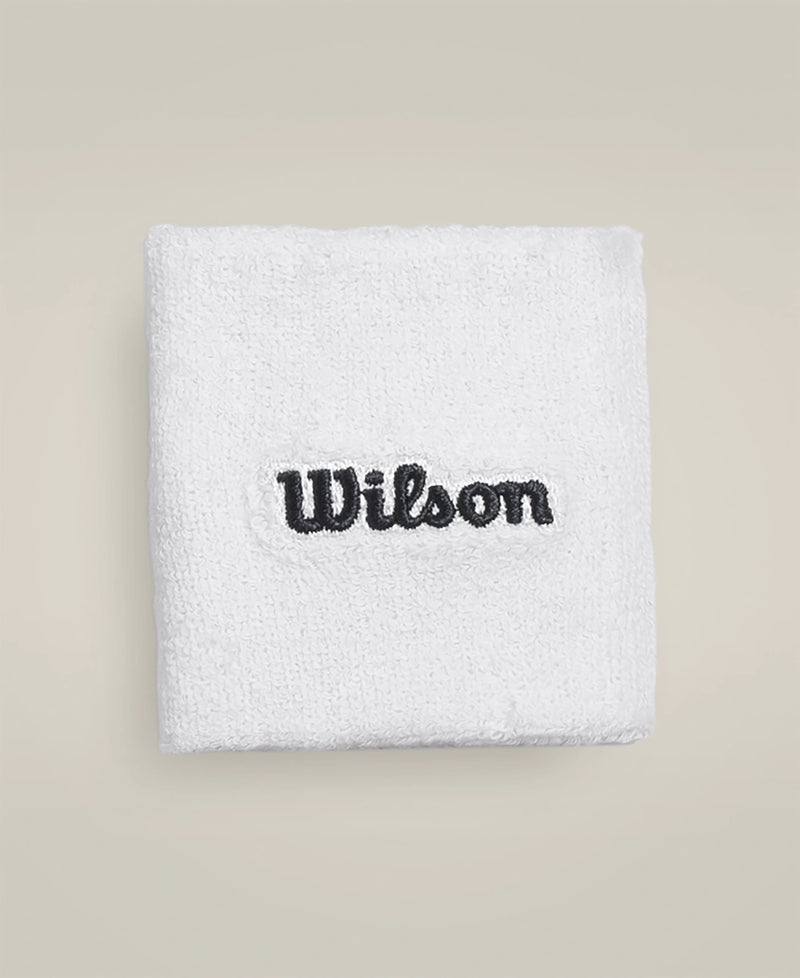Wilson Wide Wristband - White