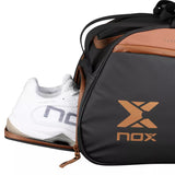 Nox Luxury Open Padel Bag - Black-Brown 2026