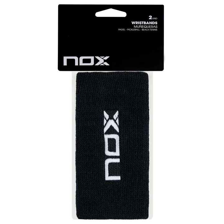 Nox Long Sports Wristbands - Black/White