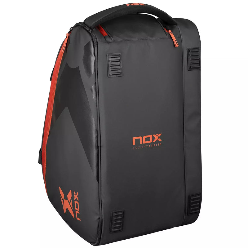 Nox Luxury Open Padel Bag - Black-Red 2026