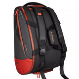 Nox Luxury Open Padel Bag - Black-Red 2026