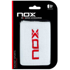 Nox Sport Wristbands (Pack of 2) - White/Red