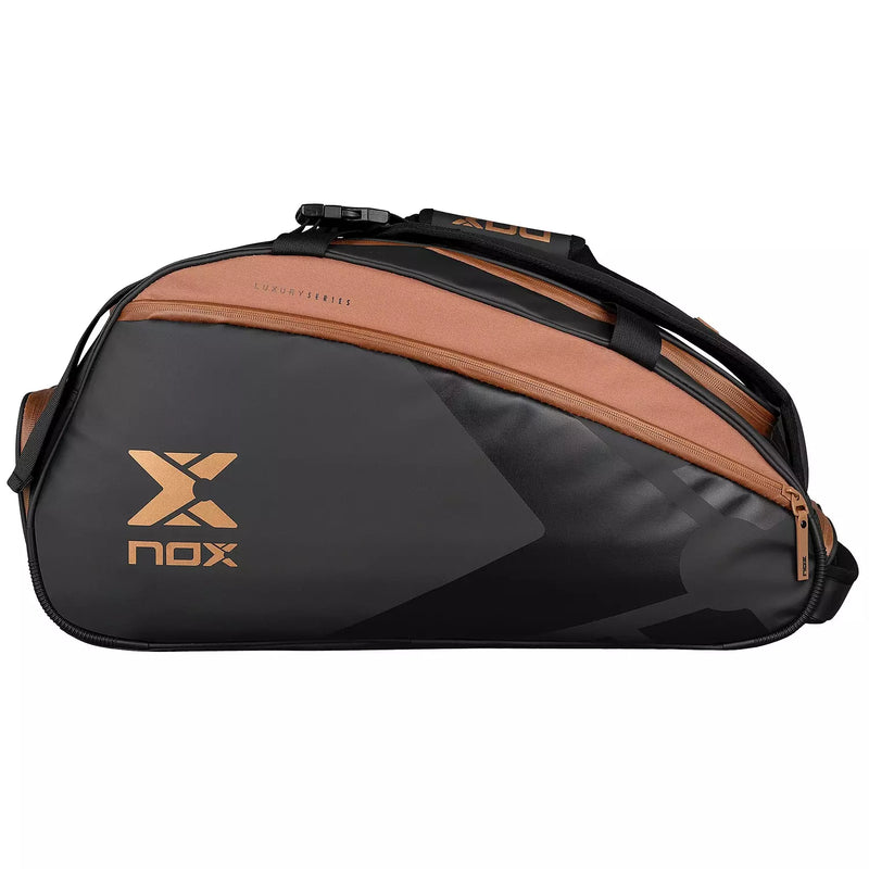 Nox Luxury Open Padel Bag - Black-Brown 2026