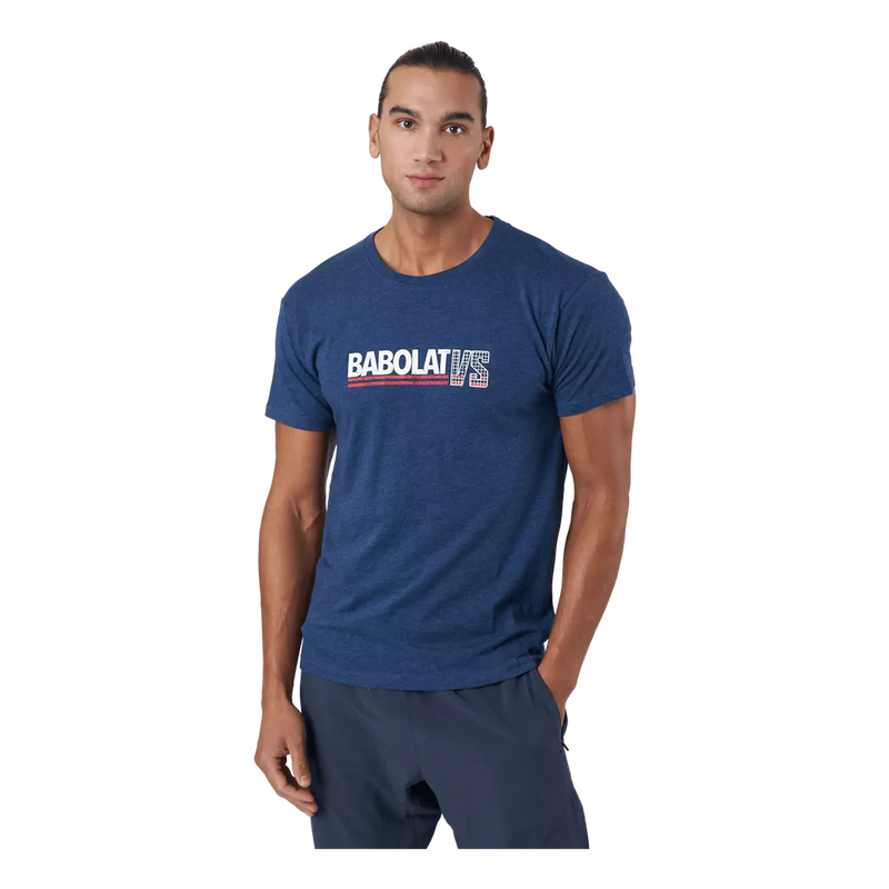 Babolat Exercise Vintage Tee Men - Navy Blue T-Shirt
