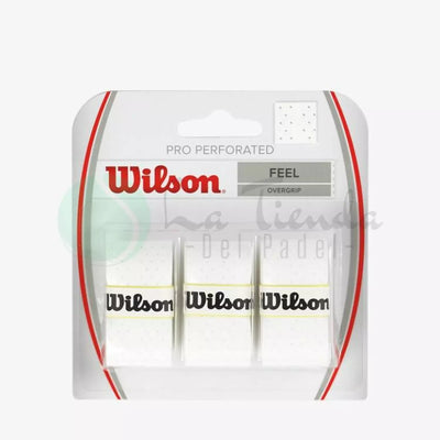 Wilson Pro Feel White Overgrip (Pack of 3)